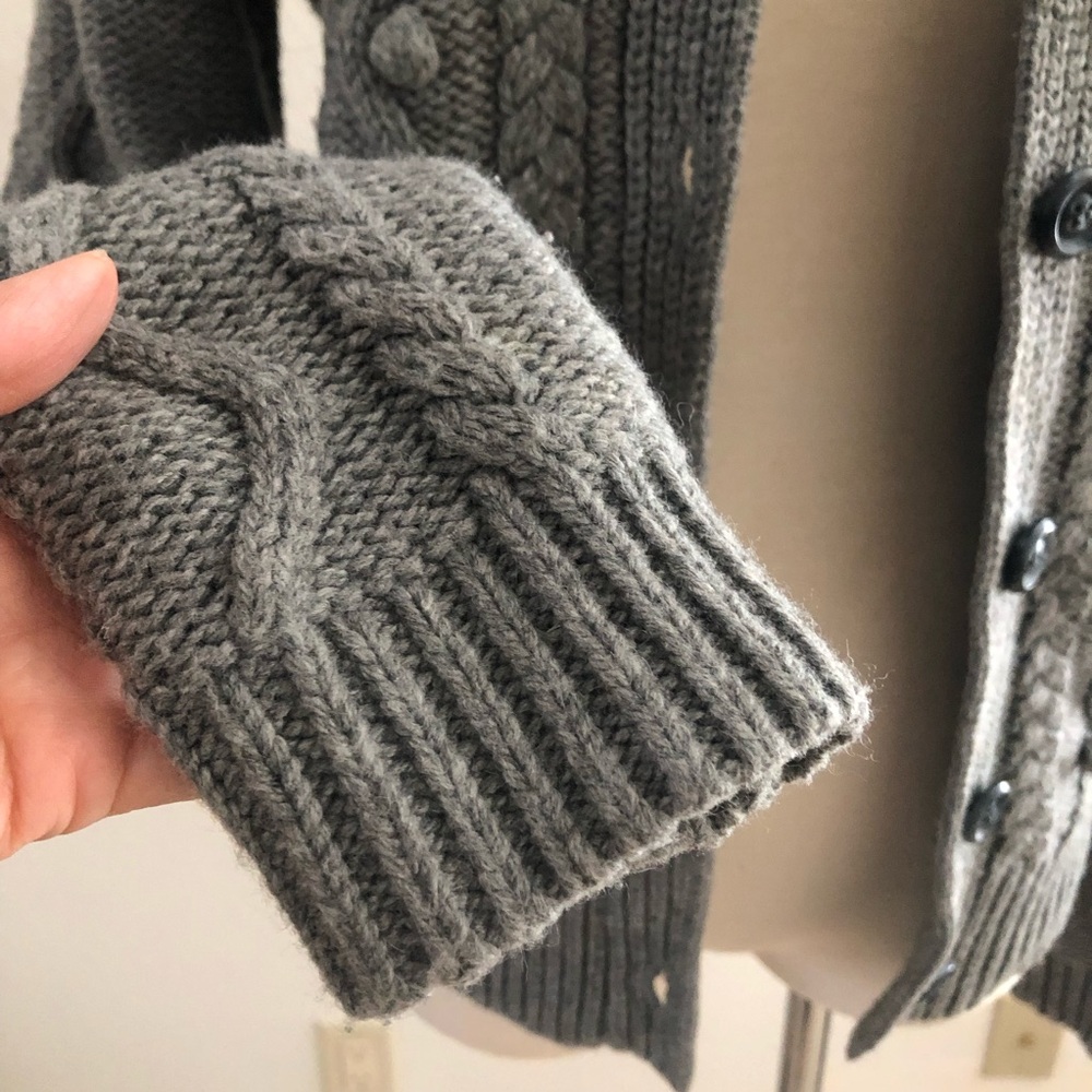 Aerie Charcoal Sweater Cardigan - Picture 4 of 8